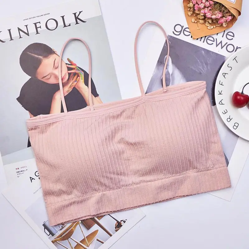 Для женщин бюстгальтер из хлопка бюстгальтеры обернутое вокруг груди Женский