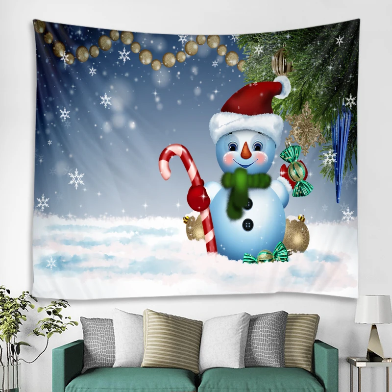 

Christmas tree decoration tapestry Christmas party decoration tapestry bedroom living room decoration mandala bohemian hippie ta