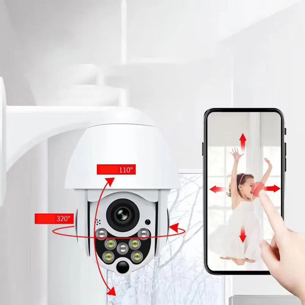 Беспроводная IP камера сетевая с Wi Fi и пультом дистанционного управления|Камеры
