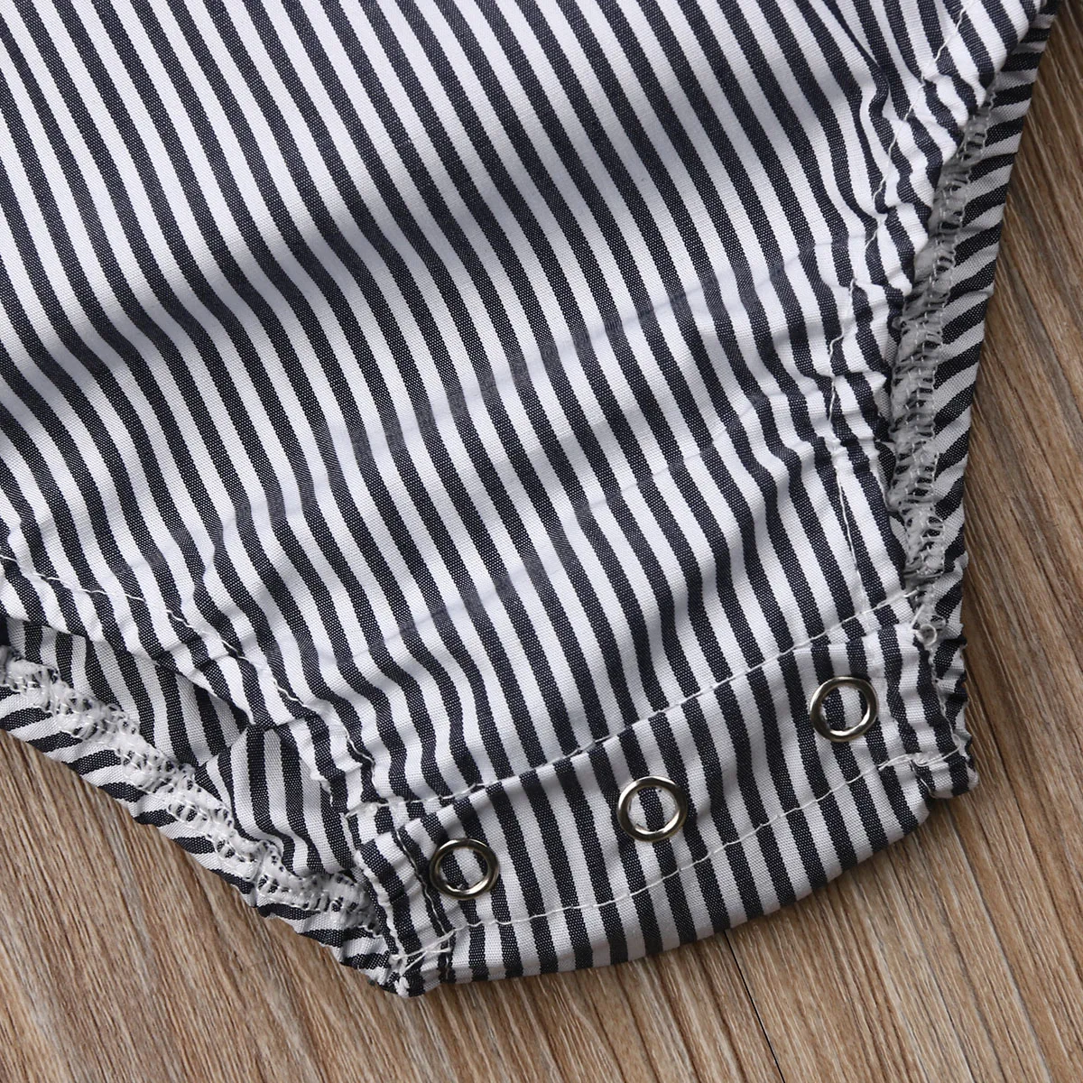 

Baby Boy Girl Striped Solid Cotton Strappy Bodysuit 0-3T Newborn Infant Toddler Summer Casual Sleeveless Jumpsuit Outfits