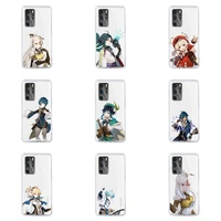 genshin impact game fashion design phone case for huawei p40 p30 p20 mate honor 10i 30 20 i 10 40 8x 9x pro lite transparent