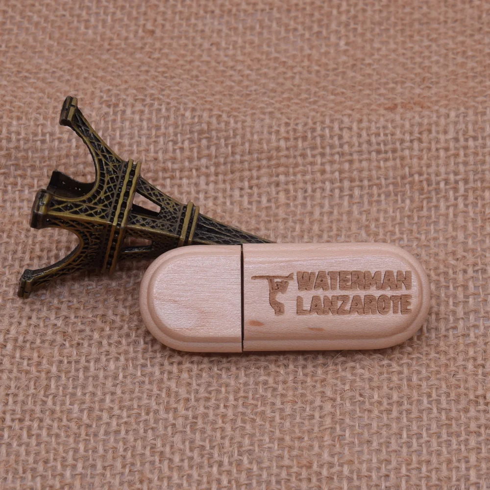 USB 2 0 Логотип Настраиваемый вращающийся деревянный флэш накопитель карта памяти