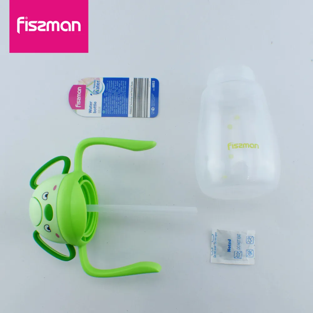 Фиссман малыш 400 мл мультфильм бутылки для воды с веревкой Крышкой соломенная
