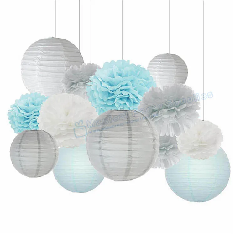 1 комплект бумажные фонарики серебристого и белого цвета|favor decor|party favors weddingfavors party