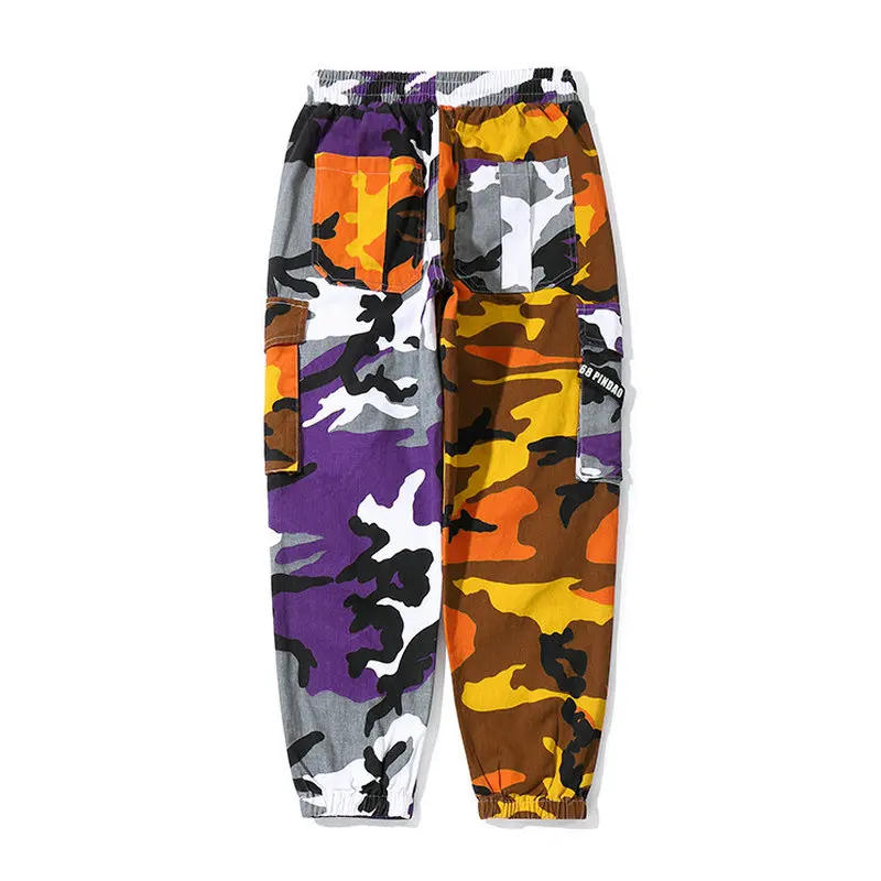 

Cargo Pants Sweatpants Clothing Harajuku Men Joggers Camouflage-Side Pocket Overalls Baggy Hop Hop Trousers Men Cargo Pants