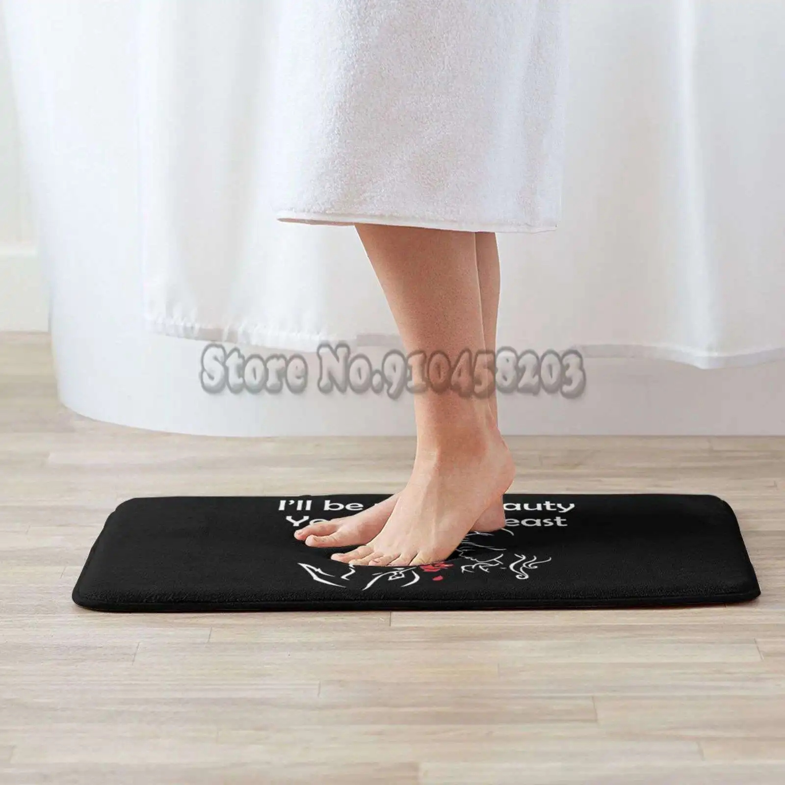 - Fun Beauty And Beast-Fun Bath Mat-Fun Husband Wife-Fun Boyfriend Girlfriend Anti-Slip Door Mats Bedroom Living Room | Дом и сад