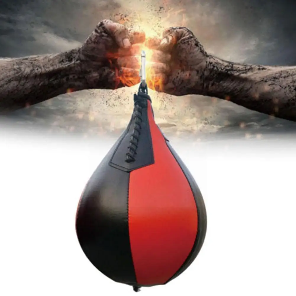 

1pc Pear Boxing Bag Training Speed Balls For MMA Muay Hanging Punching Training Sports Punch Equipment Ball Thai Fitness PU Z1U1