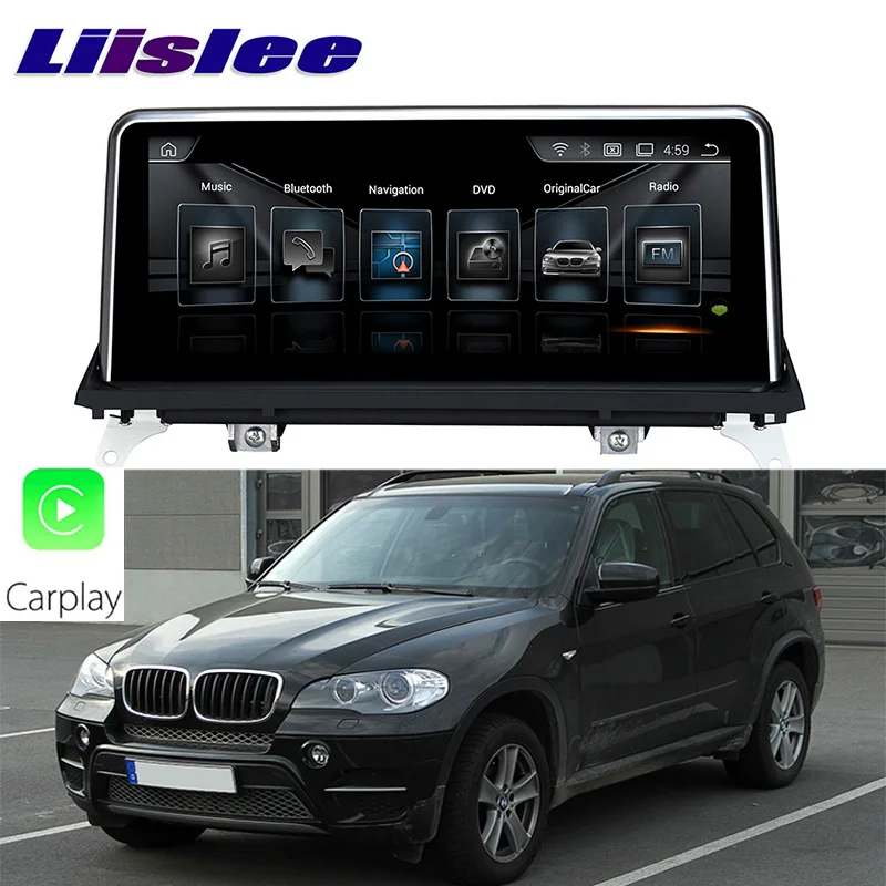 LiisLee Автомобильный мультимедийный GPS аудио Hi Fi Радио стерео для BMW X5 E70 2011 ~ 2013