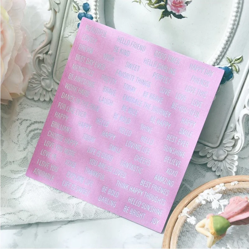 

KSCRAFT Words Stickers for Scrapbooking DIY Projects/Photo Album/Card Making Crafts