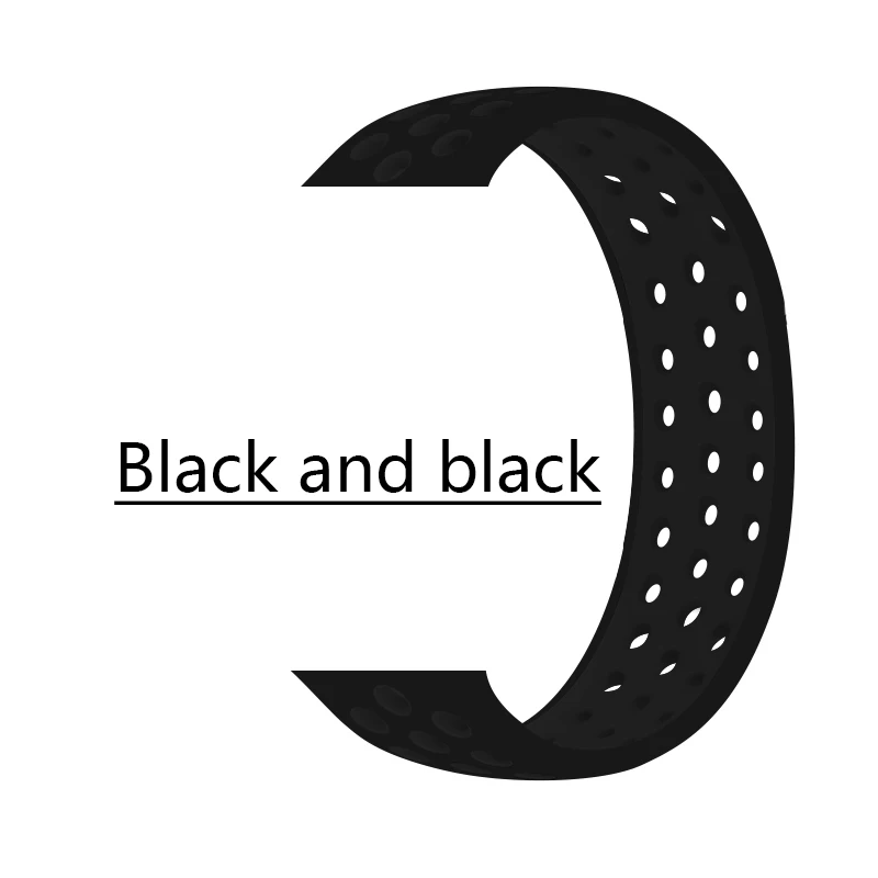 Фото Ремешок силиконовый для iWatch Band Series 6 4 5 черный спортивный браслет мужчин и женщин