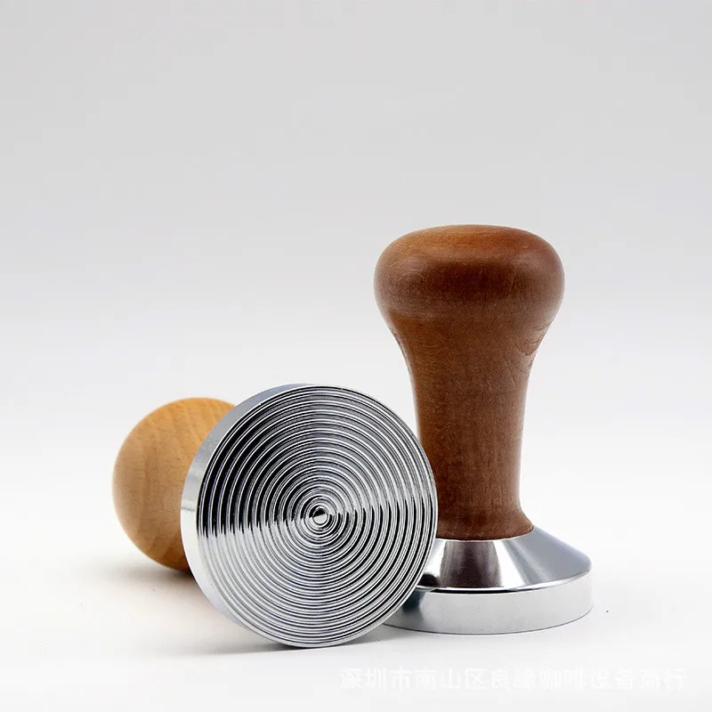 

Solid Wood Coffee Tamper Filler Building Blocks Tamper Flat Bottom 51mm Threaded Bottom 58mm Solid Wooden Handle