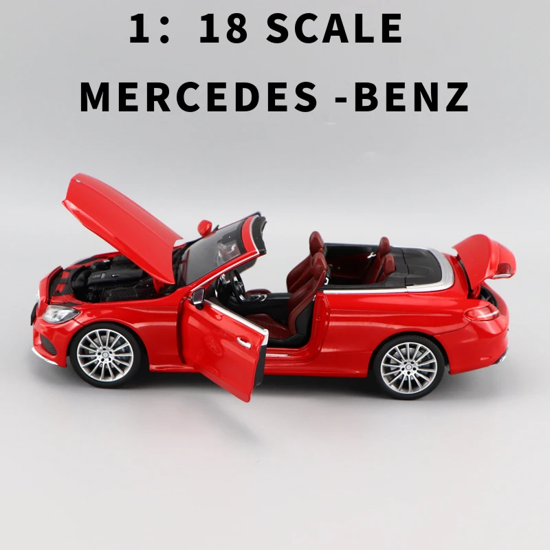 1:18 Масштаб MERCEDES BENZ C KLASSE CABRIOLET несколько цветов редкая коллекция|Роботы и животные
