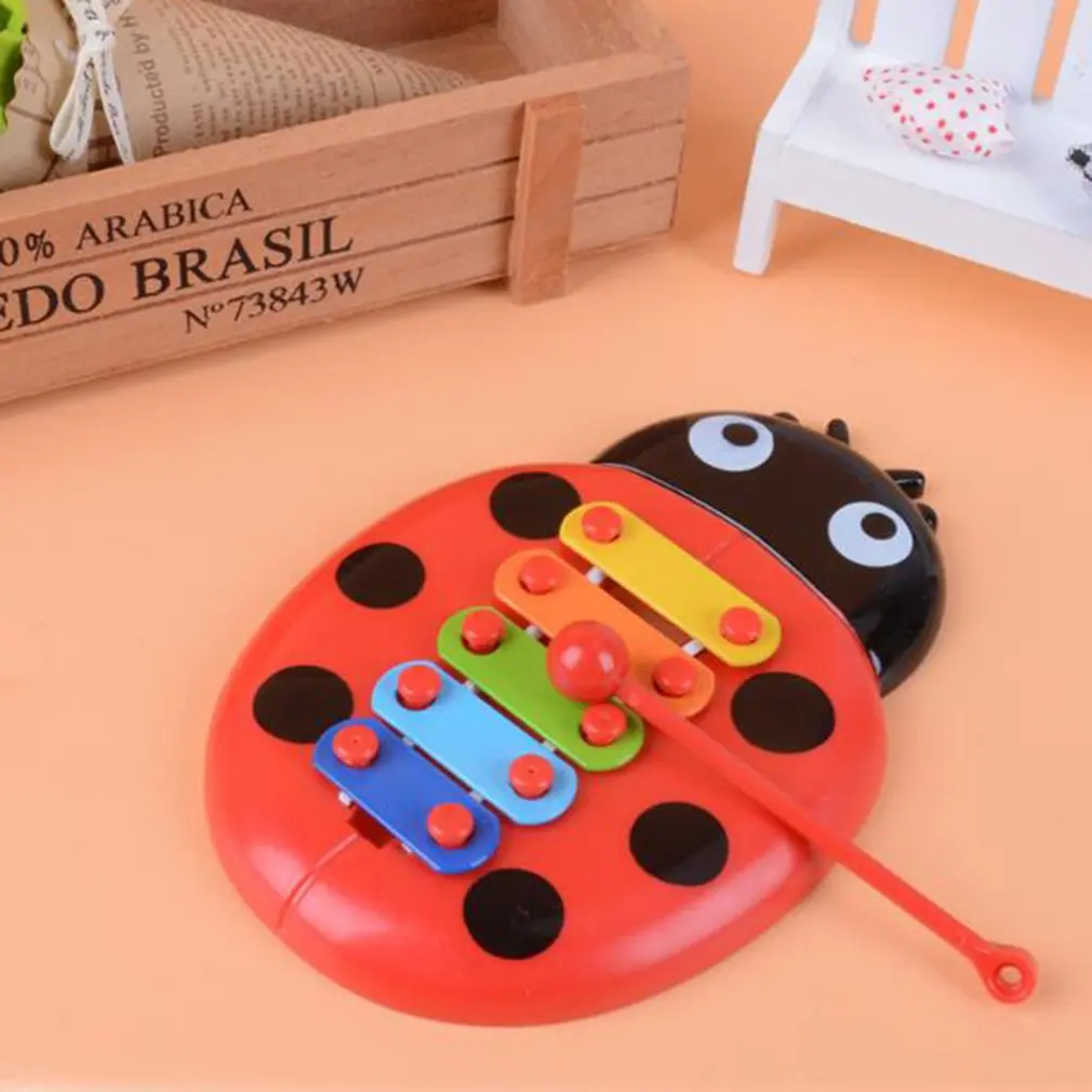

Insect Hand Knock Piano Educational Toys Hand Harp Boy Girl Musical Baby Toy 8-Note Xylophone for 0-3 Years Old Children Toddler