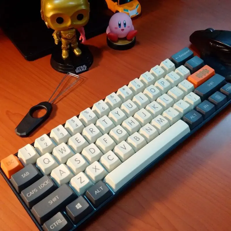 

Carbon Color 104+21 Key Laser Carving OEM Profile PBT For filco Cherry G80-3800 3850 3000 Mechanical Keyboard Keycap 83XB