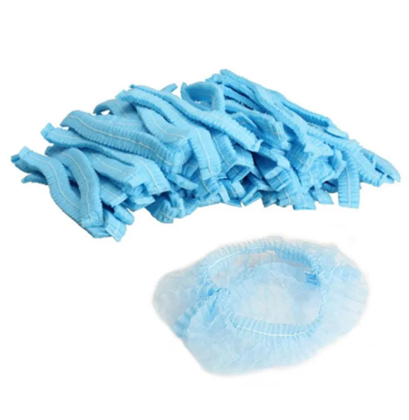 10 шт нетканые одноразовые шапочки для душа плиссированные анти пылезащитные