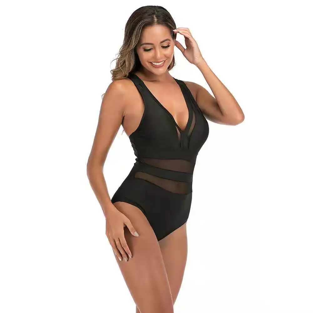 

2021 new high waist hollow breathable sexy beach vacation bikini