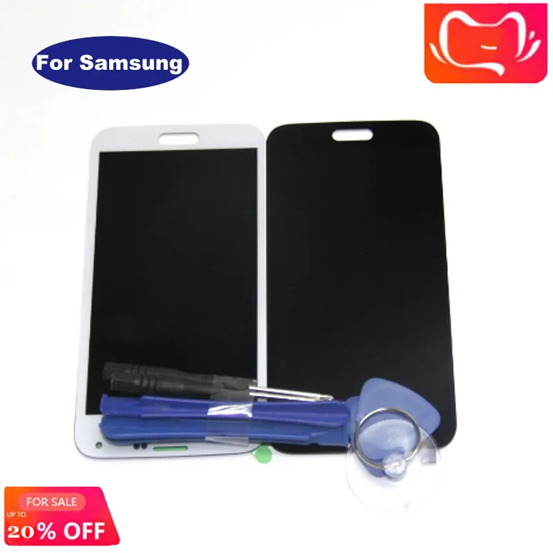 ЖК дисплей с сенсорным экраном и дигитайзером в сборе для SAMSUNG Galaxy S5 SM G900 G900|Экраны