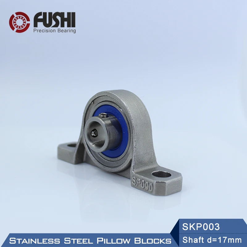 SKP003 опорный вал 17 мм (1 шт.) SSKP003 блок из нержавеющей стали S KP003 подшипники|Детали и