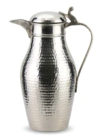 morya copper water pitcher with lid beverage carafe elegant decanter jug juice handmade vintage style buttermilk drinkware white 1 6l