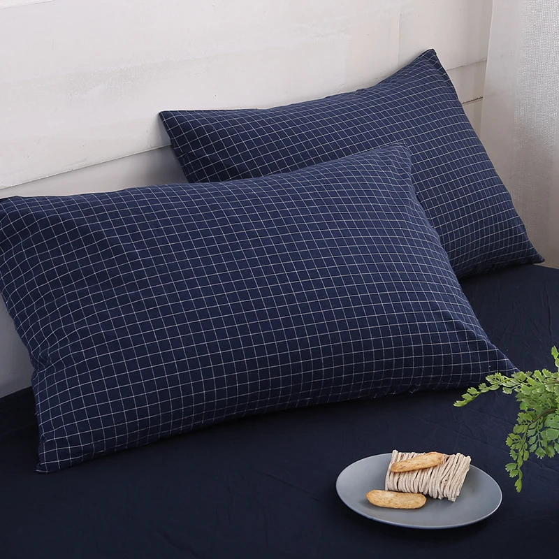 100% промытая хлопковая наволочка в скандинавском стиле однотонная 48*74 см новинка