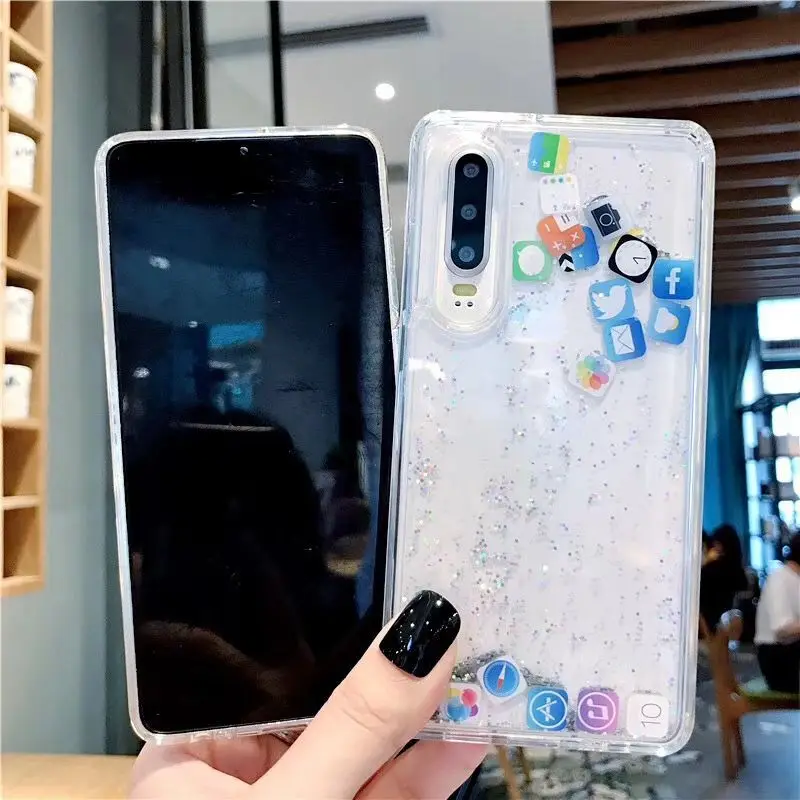 Чехол для телефона Huawei P20 Pro блестящий чехол с изображением зыбучего песка honor View 20