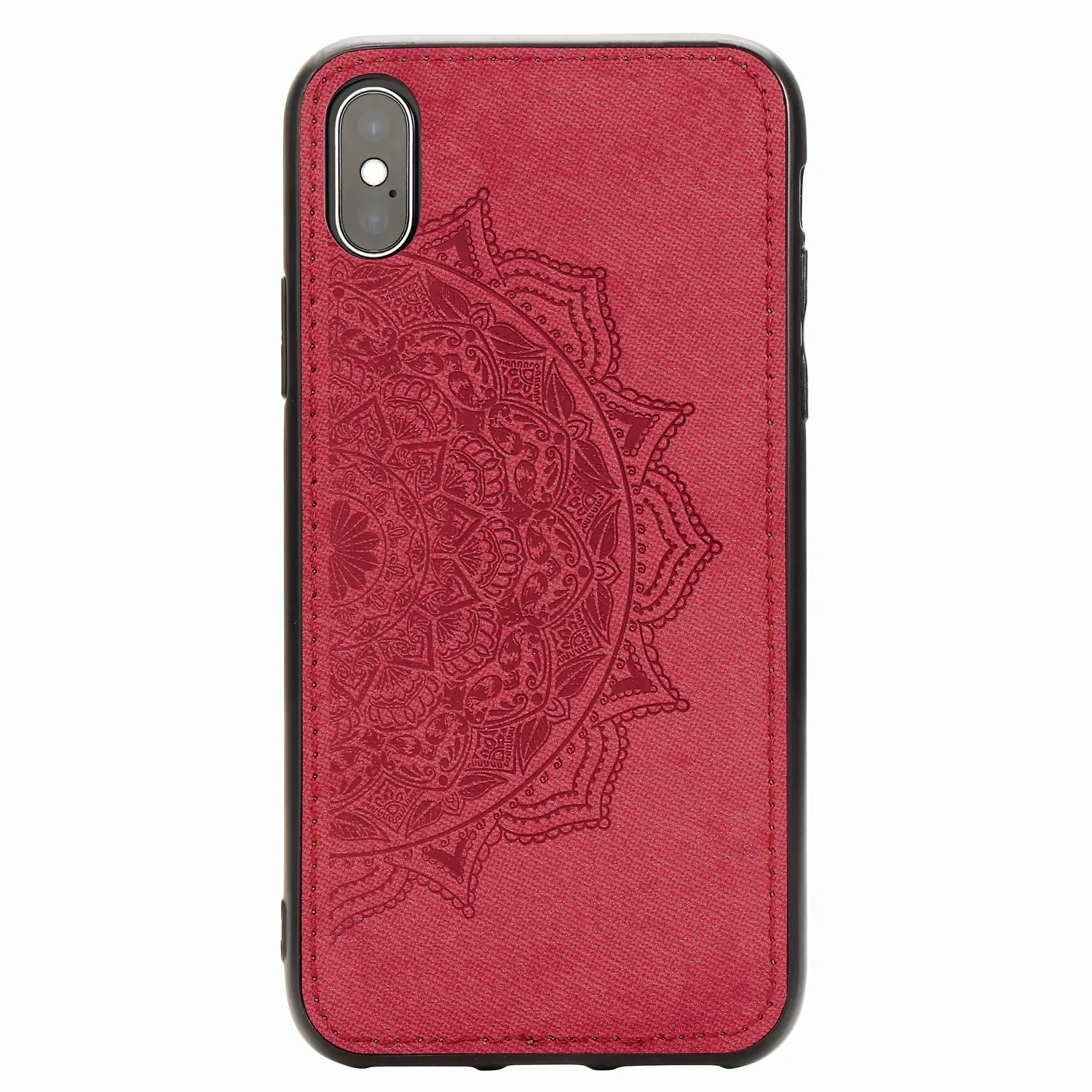 Красный Тканевый чехол на samsung Galaxy A50 A51 A71 A30 A20 A10 A40 A70 S10 S9 S8 плюс S7 край A30S A50S A10S A20S A60 задняя чехол Крышка - Цвет: Красный