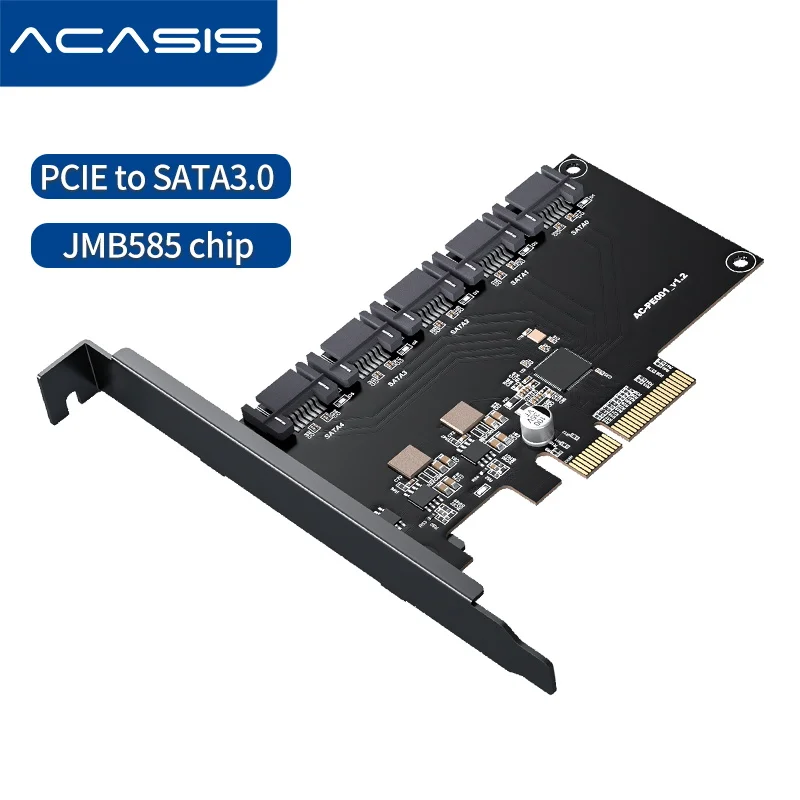 5 портов SATA 6 Гбит/с для PCI Express плата контроллера e III адаптер/конвертер Pcie riser
