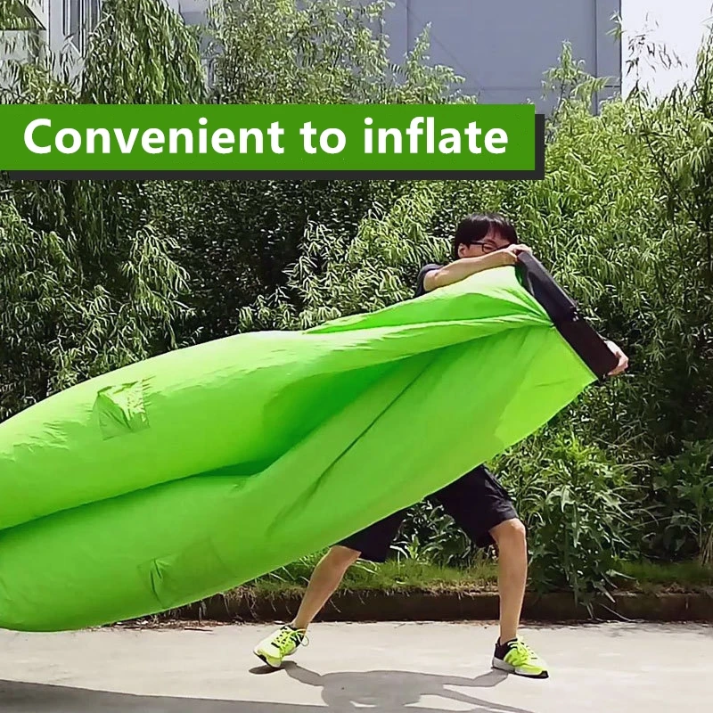 Satılık Kamp şişme Sofa Tembel çanta Taşınabilir Katlanır Sandalye Uyku Tulumu Hava Yatağı şişme Sofa şezlong Trend Plaj çantası