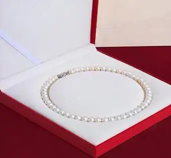 Prix Collier De Perles D'eau Douce De Mer Blanche, Bijoux 9-10mm, Argent S925