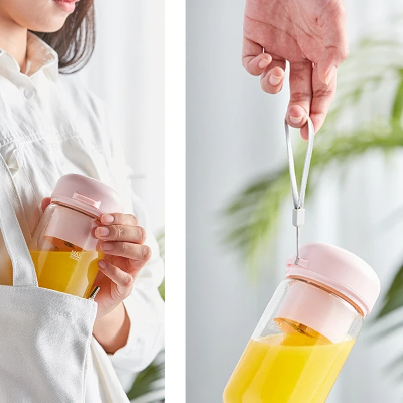 Перезаряжаемая портативная Милая электрическая соковыжималка бытовая