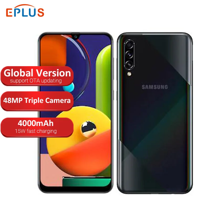 Мобильный телефон Samsung Galaxy A50s глобальная версия A507FN/DS 64 ГБ/128 Гб ПЗУ две SIM карты 6 4