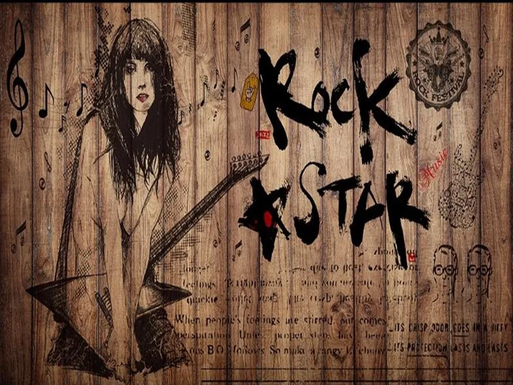 Milofi пользовательские 3D скандинавские карты ностальгические ретро большой ТВ фон