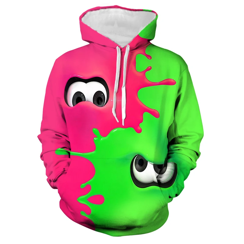Мужской пуловер с капюшоном толстовка мультипликационным 3D аниме крутая Уличная