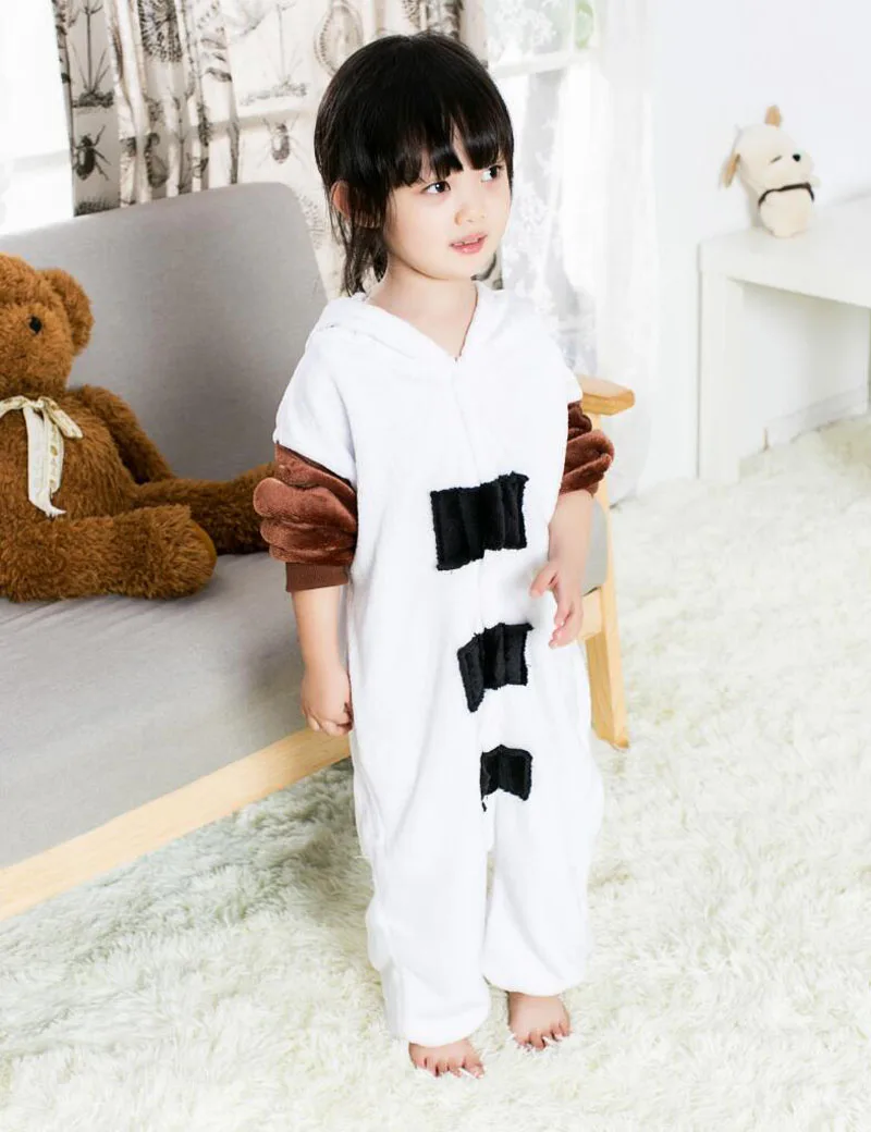 Пижама кигуруми детская фланелевая мягкий теплый комбинезон со снеговиком для