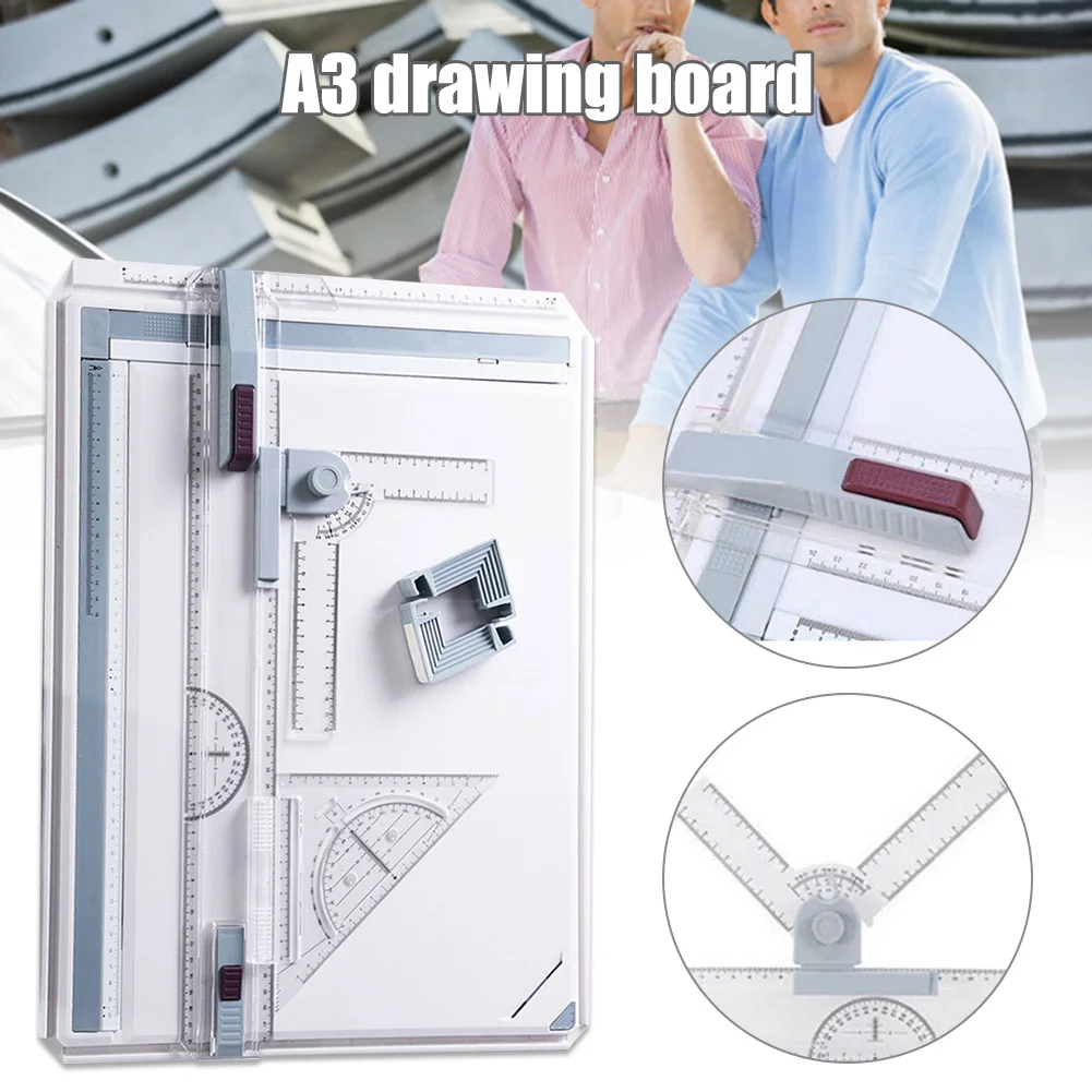 

Drawing Board A3 Drafting Tables with Parallel Motion Angle Measuring System
