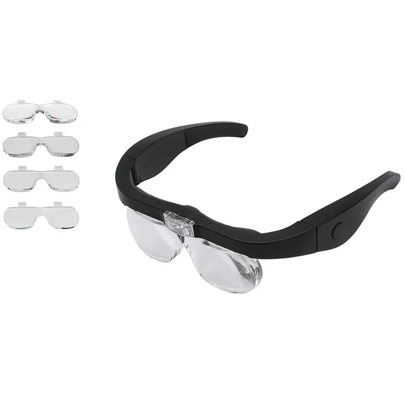 

Очки nifier для ношения со светодиодсветильник кой, зарядка от USB, для чтения, ювелирных изделий, часовщика, ремонта