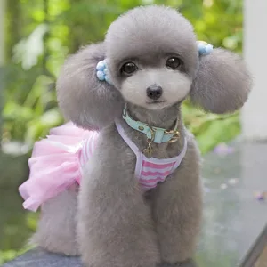 Платье для курицы в полоску, желтое, розовое, красное платье для собаки на веснулето, хлопковая одежда для собак, одежда для домашних животных, одежда для собак