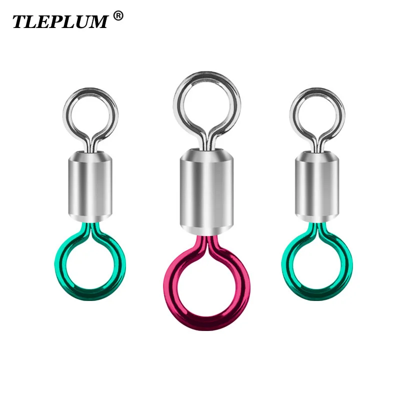 Двойной цвет 100 шт. рыболовный баррель Подшипник Rolling поворотное твердое кольцо LB