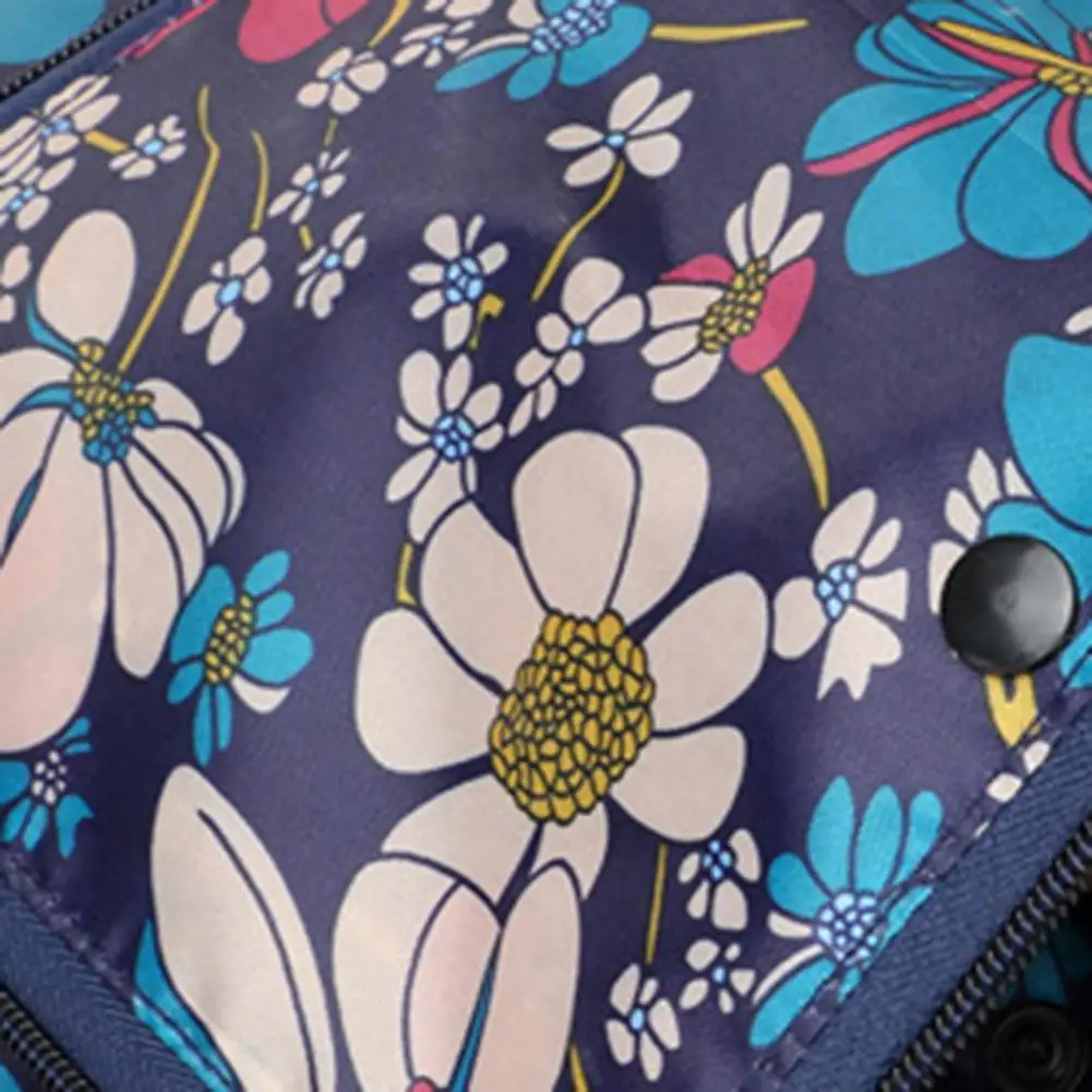 Рюкзак Нейлоновый складной с цветочным принтом на шнурке водонепроницаемый