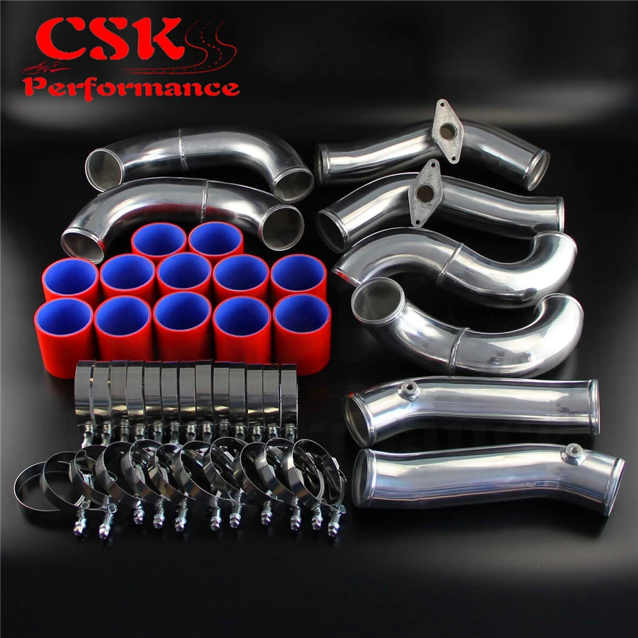 Гоночный турбо интеркулер Трубопроводный комплект Подходит для Nissan GT R R35 VR38DET VR38