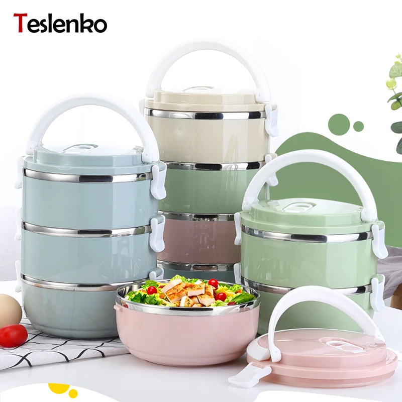 Японский Ланч бокс из нержавеющей стали 304 термальный для еды Портативный детей