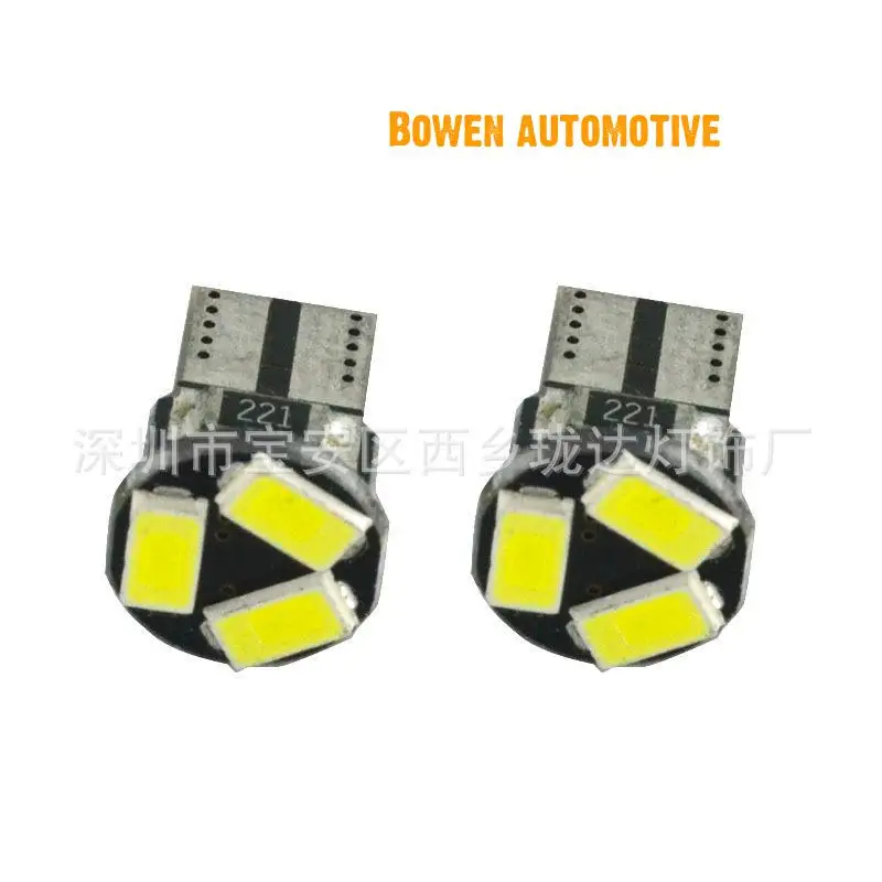 

LD 2X Automobile led width indicator t10-5630-3smd highlight decoding reading lamp license plate lamp roof lamp