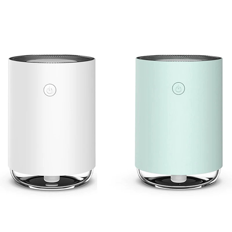 

2 Pcs 220Ml Aroma Essential Oil Diffuser Air Humidifier Aromatherapy Cool Mist Maker Fogger -White & Green