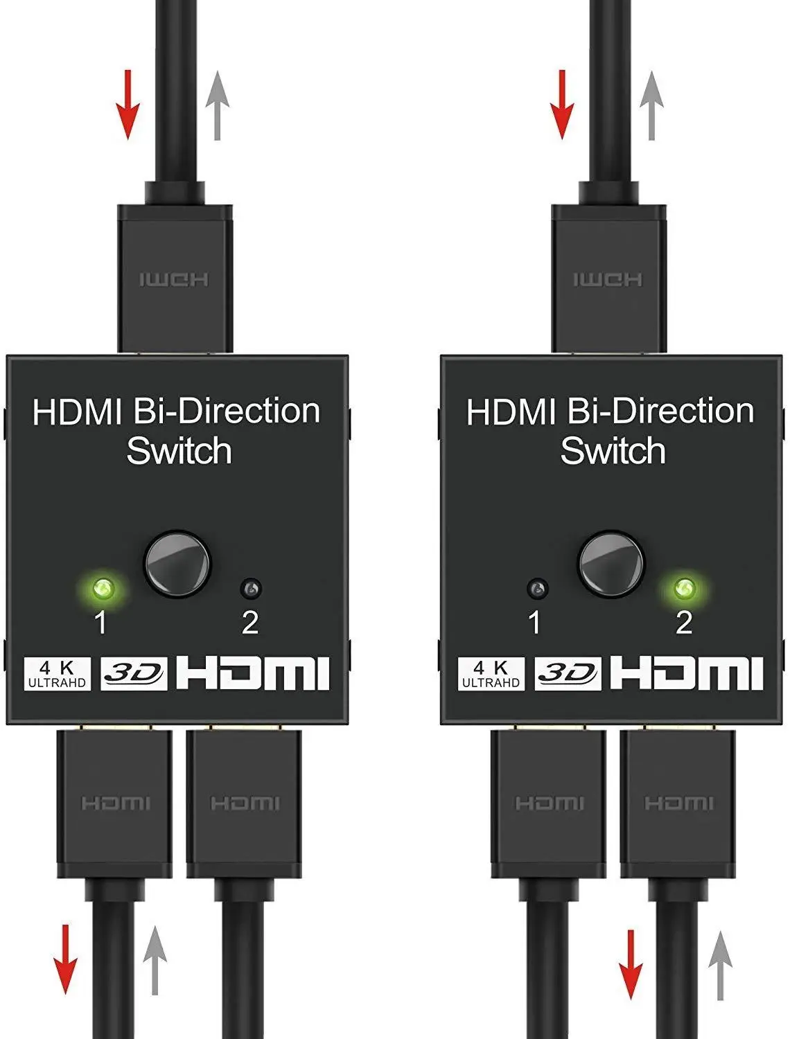 4K HDMI коммутатор 2 порта двунаправленный 1x2/2x1 сплиттер Sup порты Ultra HD 1080P 3D HDR HDCP для