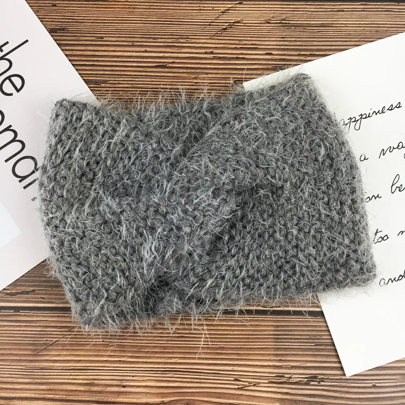 Детская повязка на голову шерстяные вязаные повязки для женщин Зимняя девочек