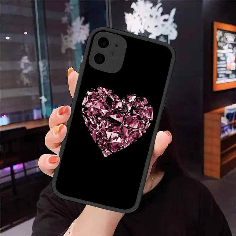 

Beautiful diamond colorful fashion Phone Cases Matte Transparent for iPhone 7 8 11 12 s mini pro X XS XR MAX Plus cover funda