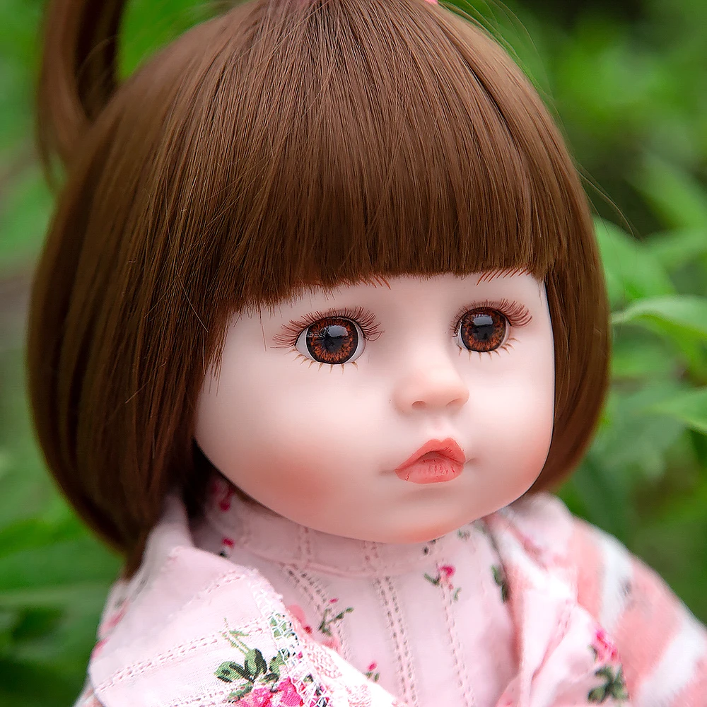 KEIUMI Новое поступление 18 дюймов реалистичные Reborn Baby Doll мягкий силиконовый 46 см как