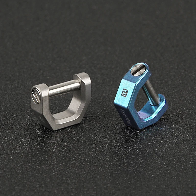 

1Pc D Shape Titanium Buckles Keyring Accessories Buckle Outdoor EDC Tool Portable Hanging Buckle