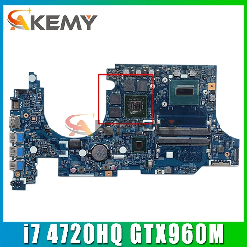 

For Acer aspire VN7-591 VN7-591G Laptop motherboard 14206-1 448.02W02.0011 CPU i7 4720HQ GPU GTX960M tested 100% work Mainboard
