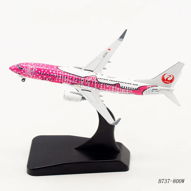 JAL 737 модель самолета 1/400 масштаб Япония Розовый Кит B737 самолет литья под